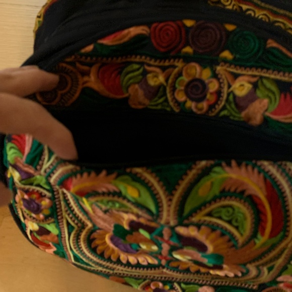 Colorful Embroidered Backpack by Expressions NYC. - Picture 6 of 13